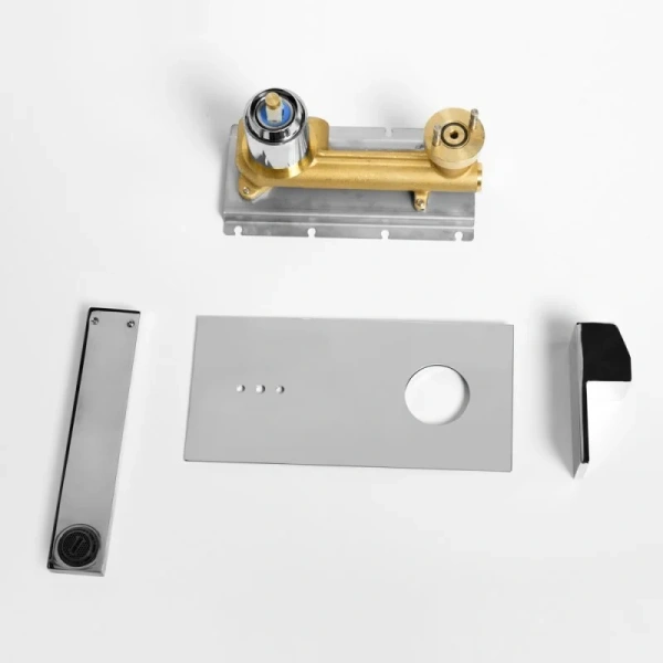 Смеситель для раковины Cezares UNIKA-BLI1 встраиваемый однорычажный (детальная фотография), скрытого монтажа, встраиваемые в стену