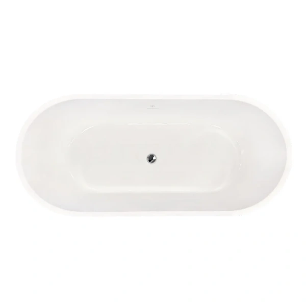 Ванна акриловая Royal Bath Pafos RB610000CH, 180 x 80 см, цвет белый (детальная фотография), современныe, hi-tech