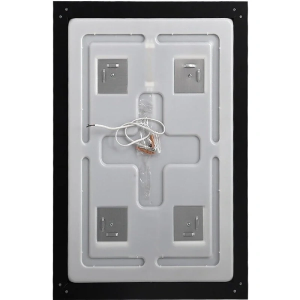 Зеркало с подсветкой BelBagno Kraft 50 см с алюминиевой рамой SPC-KRAFT-500-900-SENS-NERO (детальная фотография), недорого