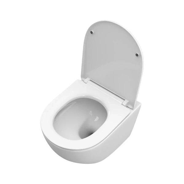 Унитаз подвесной BelBagno Uno с сиденьем микролифт BB5177CH-TOR/SC (детальная фотография), белые
