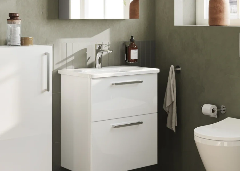 Смеситель для раковины VitrA Root Round хром A42706EXP (детальная фотография), недорогие