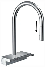 Смеситель для кухни Hansgrohe Aquno Select M81 с вытяжным изливом