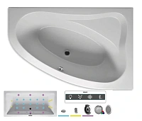 Ванна гидромассажная Riho Lyra 153 x 100 см, JOY, левая/правая