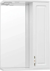 Зеркальный шкаф с подсветкой Style Line Олеандр-2 55 см белый