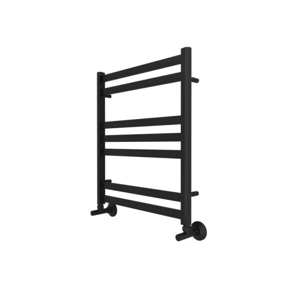 Полотенцесушитель водяной Акватек Сириус 50x60 см черный муар AQ DP0760BL (детальная фотография), лесенка, вертикальные