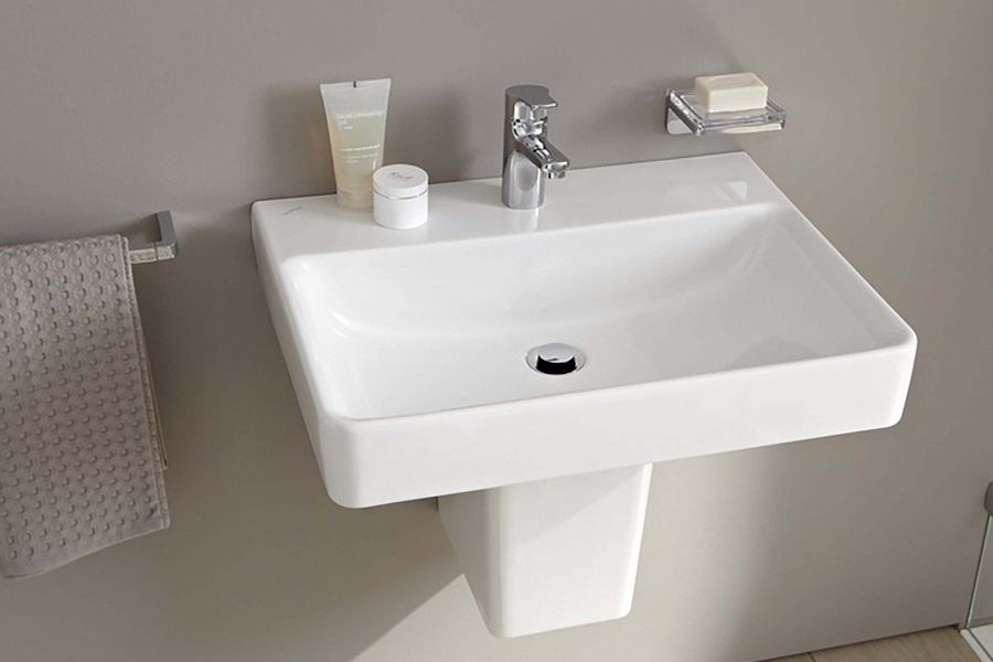 Раковина Laufen Pro S 65 см с 1 отверстием для смесителя, без отверстия перелива 8.1096.4.000.111.1 (детальная фотография), одинарные, недорогие