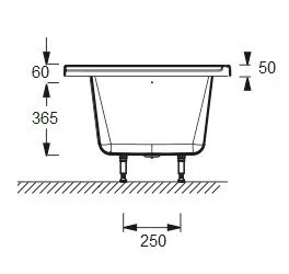 Акриловая ванна Jacob Delafon Formilia E6139-00 (детальная фотография), современныe, hi-tech