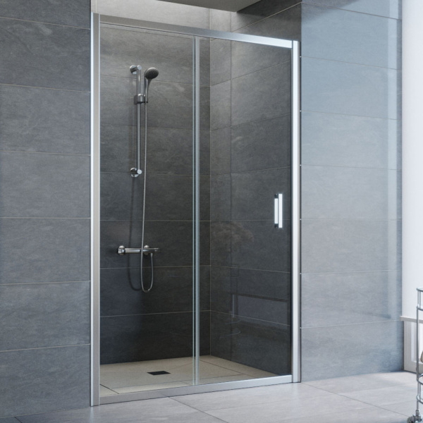 Душевая дверь стекло прозрачное Vegas-glass ZP 120 01 (детальная фотография), современные, hi-tech