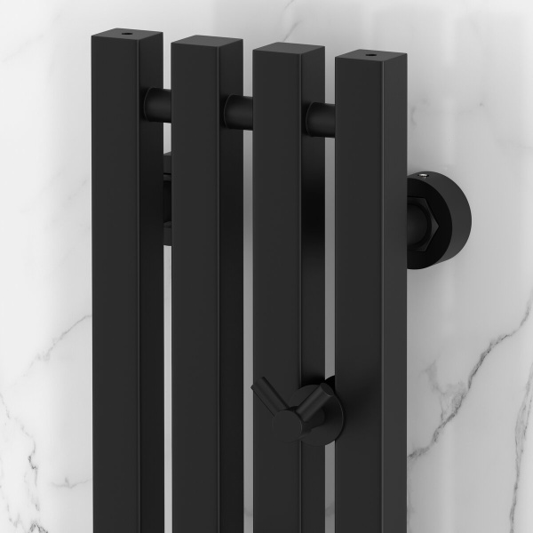 Полотенцесушитель водяной Сунержа Сатерленд PRO 15х120 см черный матовый 31-0457-1215 (детальная фотография), черный