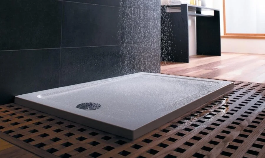 Душевой поддон Jacob Delafon Flight 160х90 см с антискользящим покрытием антрацит E62482-F-M53 (детальная фотография), прямоугольные