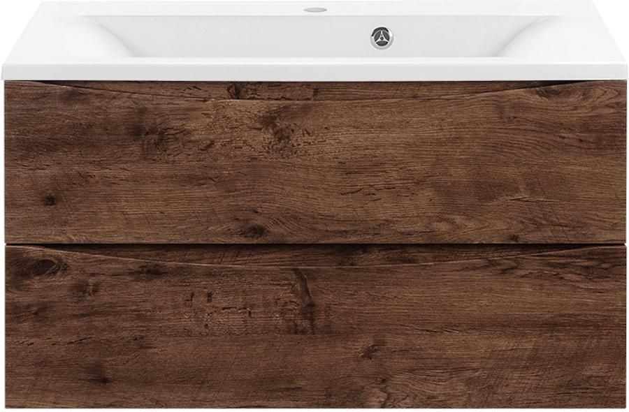 Тумба под раковину подвесная Vincea Mia 89 см R.Wood VMC-2MA900RW (детальная фотография)