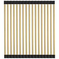 Ролл-мат для кухонных моек Paulmark 37.5 см брашированное золото