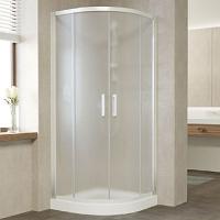 Душевой уголок профиль белый стекло сатин Vegas-glass