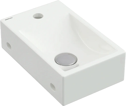 Раковина BERGES Small 37 см смеситель справа - фото 2