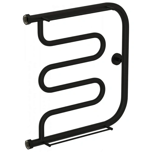 Полотенцесушитель водяной Сунержа Лира+ 50х50 см черный матовый - фото 4