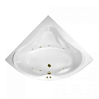 Ванна гидромассажная Excellent Konsul Soft 150 x 150 см, белый/бронза, WAEX.KON15.SOFT.BR