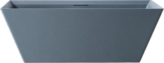Ванна из искусственного камня Abber Berlin 170x75 см серая