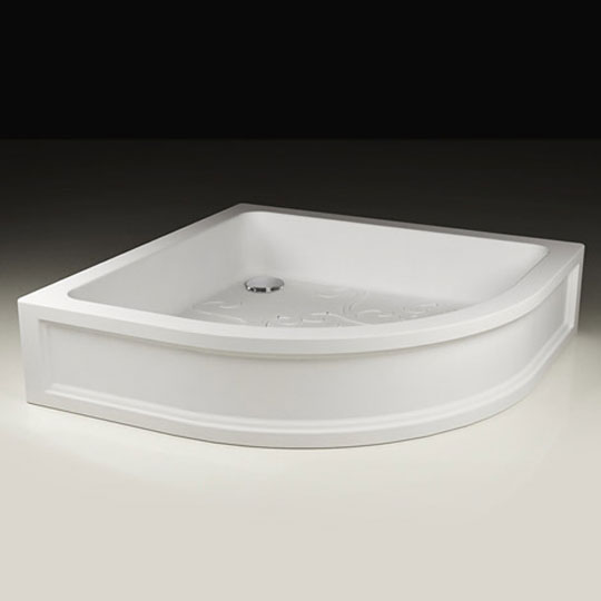 Поддон для душа Devon&Devon Arabesque Curve DEPDARABCU9090A (детальная фотография), средние от 15 до 30 см