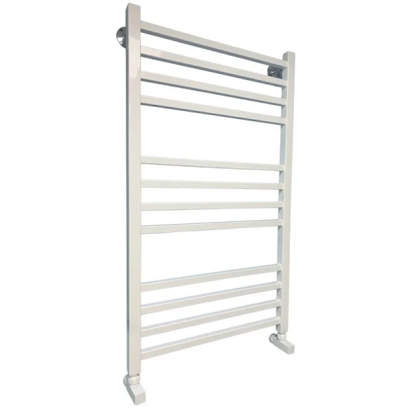 Полотенцесушитель водяной Ника Modern 100x50 см белый ЛМ 5 100/50 RAL9016 с вентилями (детальная фотография), белыe