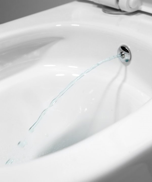 Унитаз подвесной BelBagno Marino со смесителем BB7026CH-TOR-BS/SC (детальная фотография), фарфор, керамика