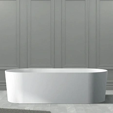 Ванна из искусственного камня Abber Stein 180x75 см белая матовая