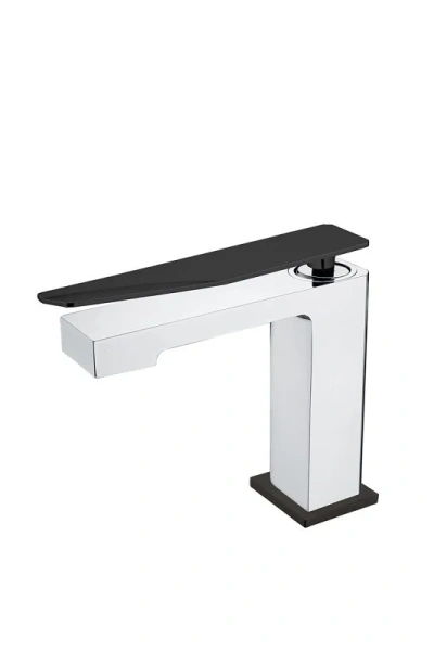 Смеситель для раковины Boheme Q белый/черный 141-CRB.2 (детальная фотография)