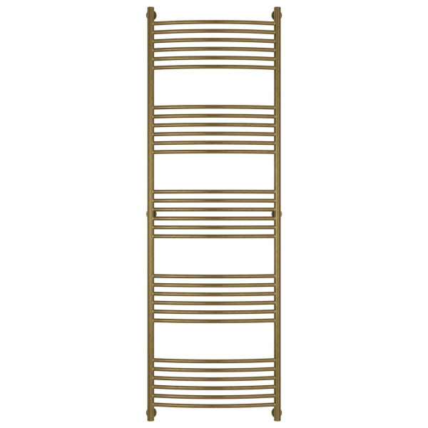 Полотенцесушитель водяной, цвет состаренная бронза перемычка выгнутая Богема+ 1900х600 05-0221-1960 (детальная фотография), с нижним подключением