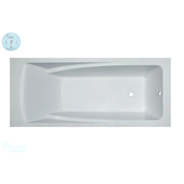 Ванна из литьевого мрамора Marmo Bagno София 170 х 75 см, MB-SF170-75 (детальная фотография)
