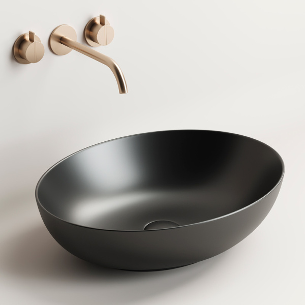 Раковина Ceramica Nova Element 51 см черная матовая CN6017MB (детальная фотография), современные, hi-tech