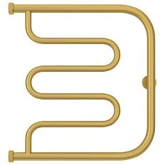 Полотенцесушитель водяной Сунержа Лира+ 50х50 см матовое золото