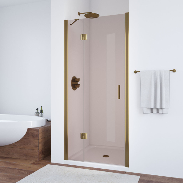 Душевая дверь стекло бронза Vegas-glass AFP 100 05 L (детальная фотография), современные, hi-tech