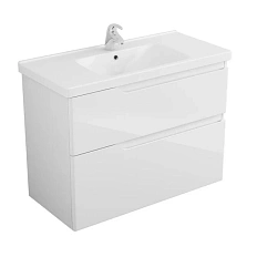 Тумба под раковину подвесная OWL 1975 Hella stor 100 см белая