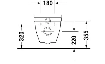 Унитаз подвесной Duravit Starck 3 белый 2225090000 (детальная фотография), подвесные, встраиваемые