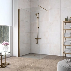 Душевая перегородка Vegas-Glass EAF LUX профиль бронза