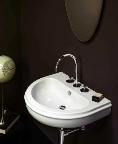 Раковина Azzurra Charme CHA270 bix1 (детальная фотография), белые