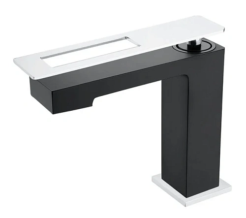 Смеситель для раковины Boheme Q черный/хром - фото 2