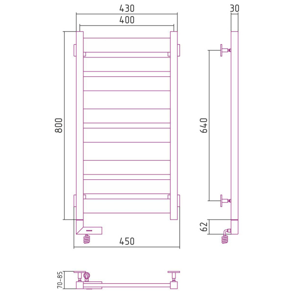 Схема (детальная фотография), черный