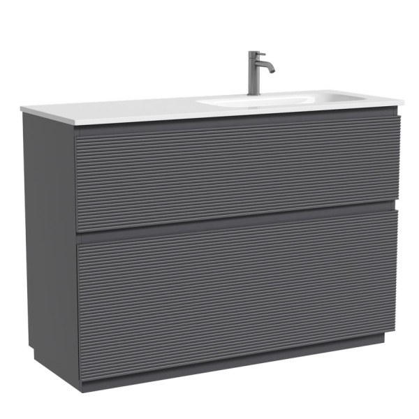 Тумба под раковину напольная Sancos Folk Floor 120 см правая grey soft FL120FRGS (детальная фотография)