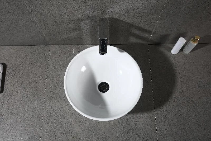 Раковина Grossman 42 см накладная GR-3014 (детальная фотография), одинарные, с антигрязевым покрытием