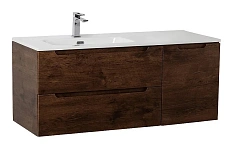 Тумба под раковину подвесная BelBagno Etna 100 см левосторонняя Rovere Moro