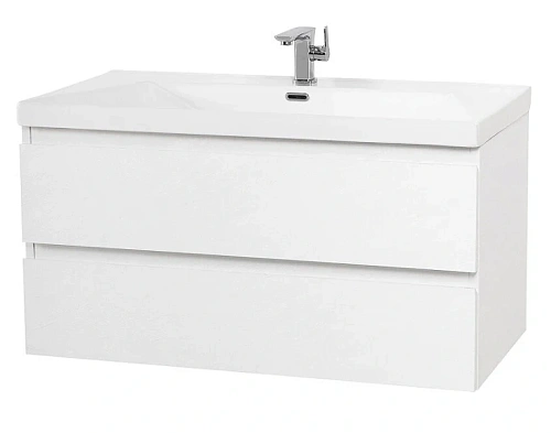 Тумба под раковину подвесная Cezares Molveno 90 см bianco ghiaccio - фото 2