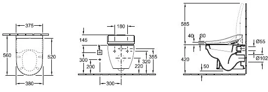 Унитаз Villeroy&Boch Omnia Architectura 567410 (детальная фотография), недорогие