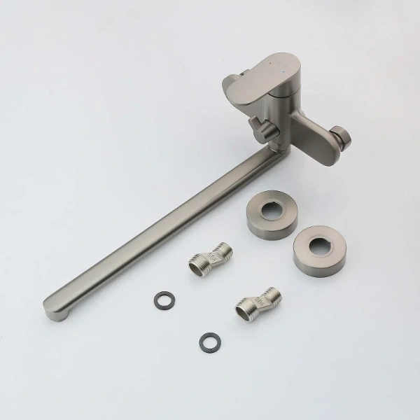 Смеситель для ванны Акватек Ника оружейная сталь AQ1842BGM (детальная фотография), другие