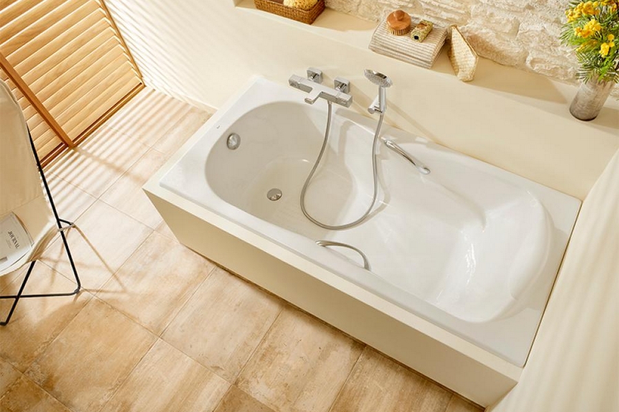 Ручки для ванны Roca Haiti хром 526804210 (детальная фотография), по запросу