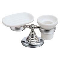 Держатель стакана и мыла для ванной бронза Bagno & Associati Canova CA 772 92 BR