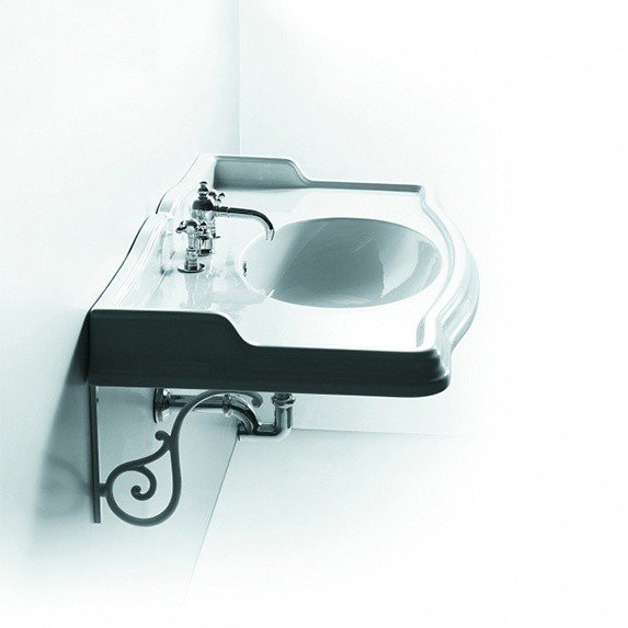 Раковина Simas Arcade AR 864 90 см подвесная (детальная фотография), белые, черные