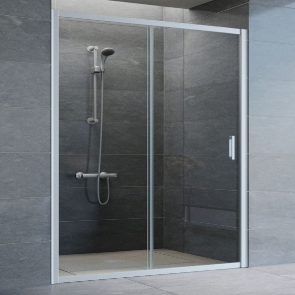 Душевая дверь стекло прозрачное Vegas-glass ZP 160 01 (детальная фотография), 160 см