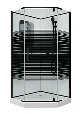 Душевая кабина Grossman Classic 90x90 см черный профиль