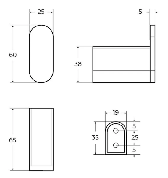 Крючок для ванной Cezares Stylus брашированное золото STYLUS-HK-BORO (детальная фотография), современные, hi-tech