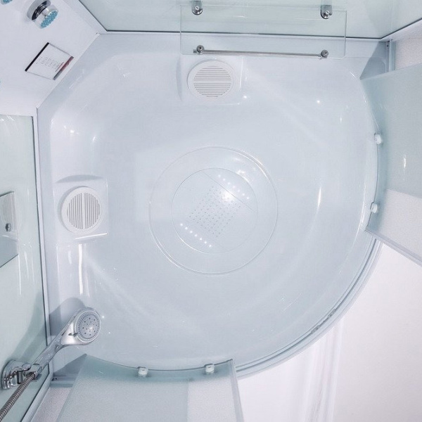 Душевая кабина Timo Eco 80х80 см сенсорное управление TE-0780 (детальная фотография), полукруглые, четверть круга